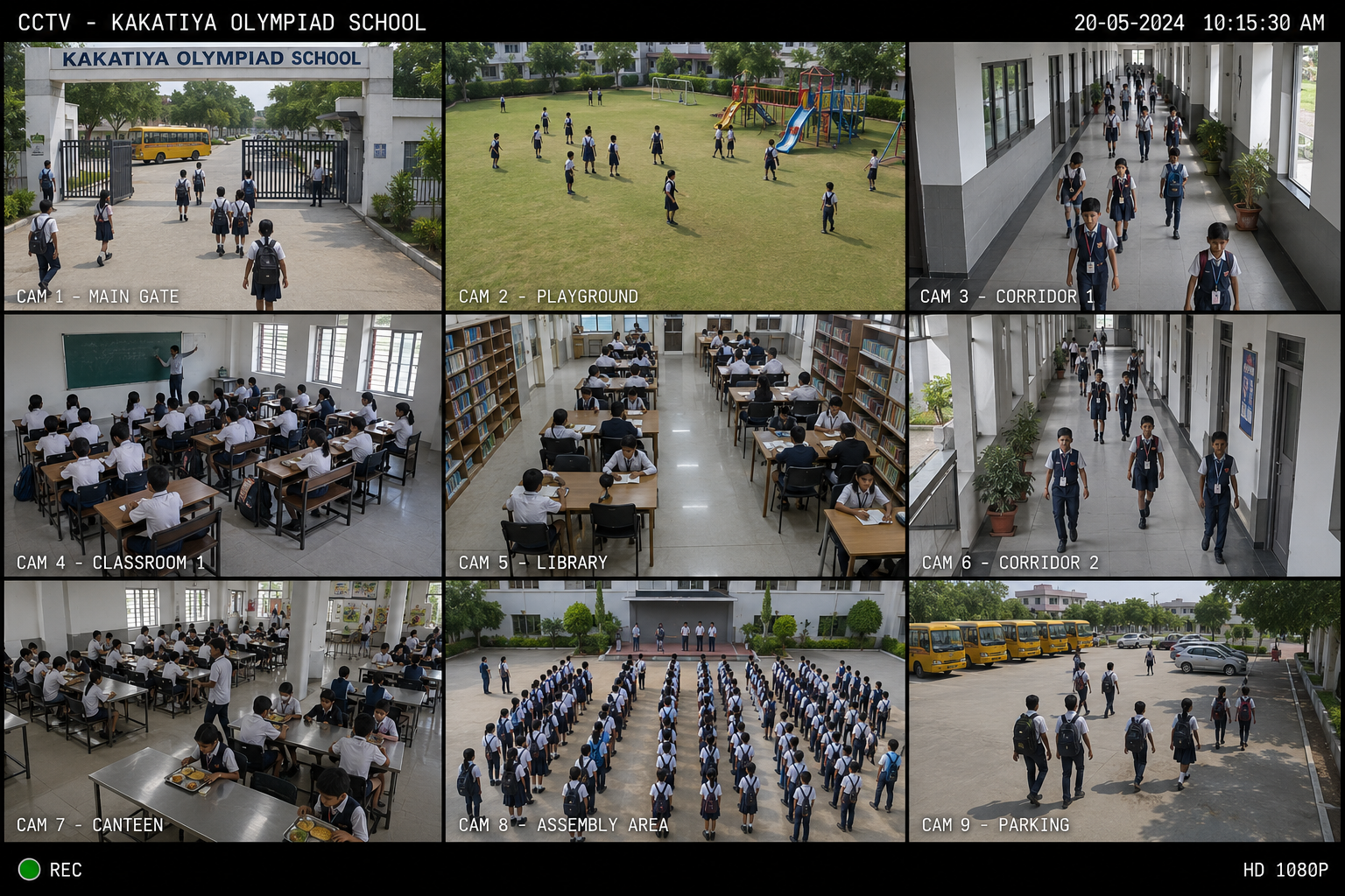 Home CCTV surveillance of Kakatiya Olympiad School